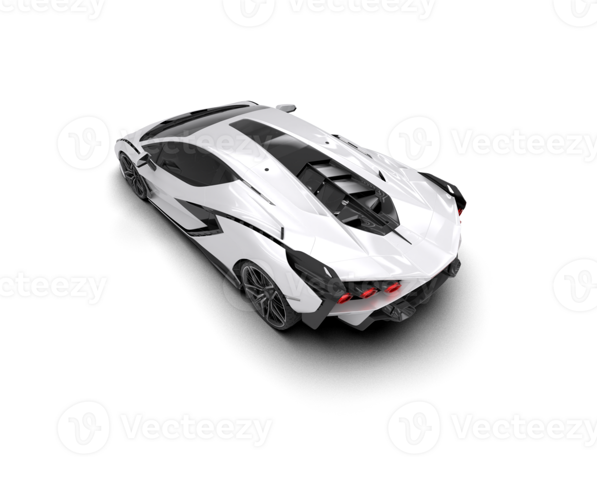 Realistic sport car isolated on background. 3d rendering - illustration png