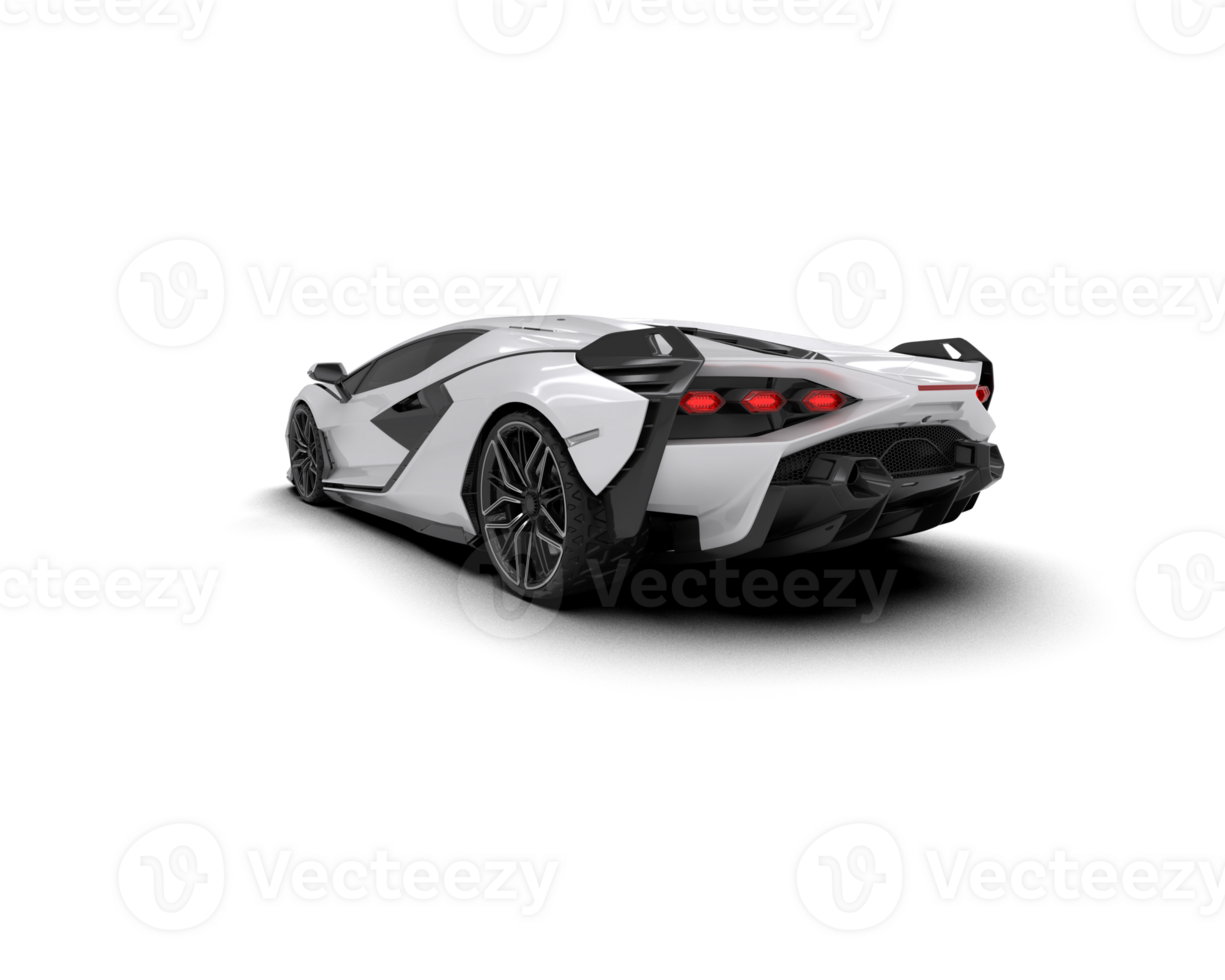 Realistic sport car isolated on background. 3d rendering - illustration png