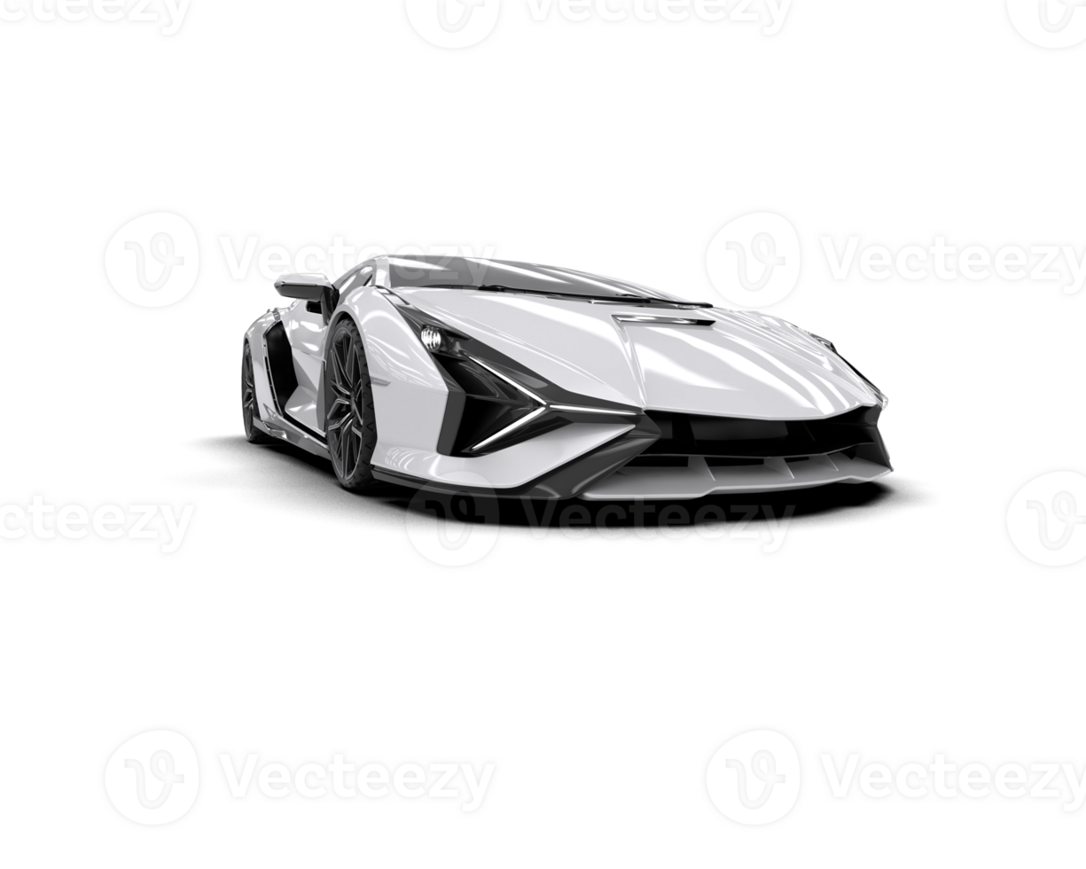 Realistic sport car isolated on background. 3d rendering - illustration png