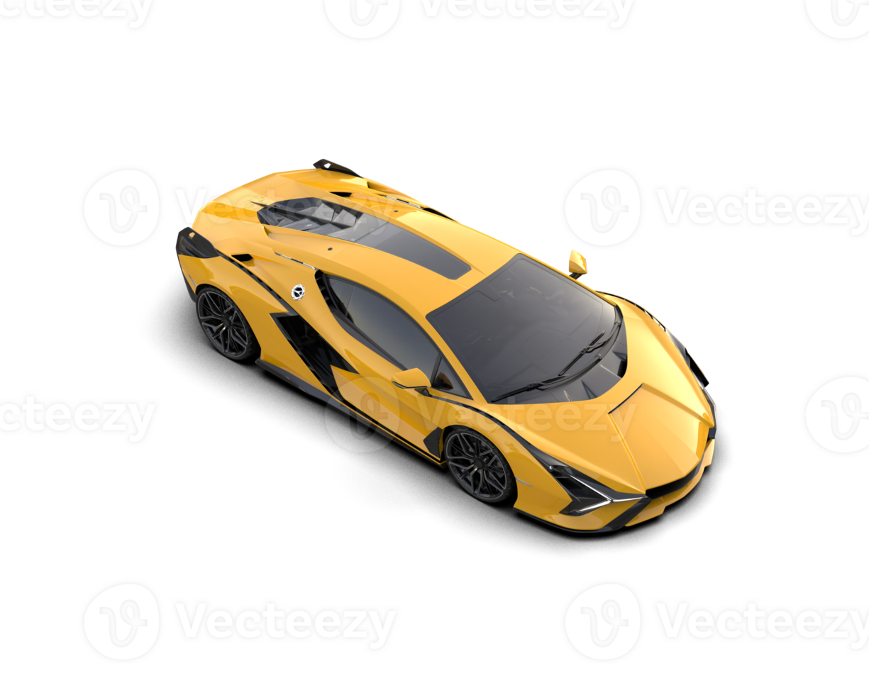 Realistic sport car isolated on background. 3d rendering - illustration png