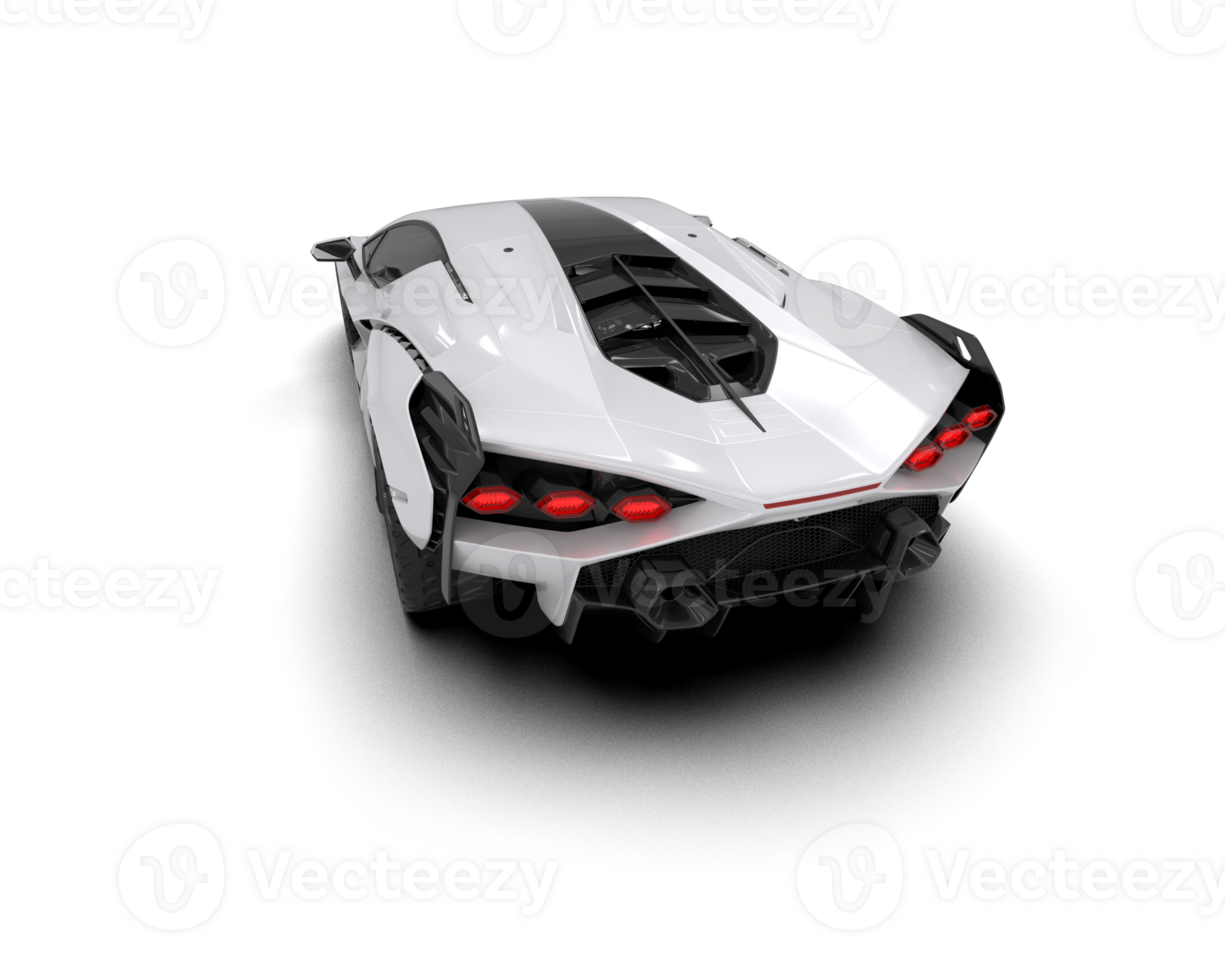 Realistic sport car isolated on background. 3d rendering - illustration png