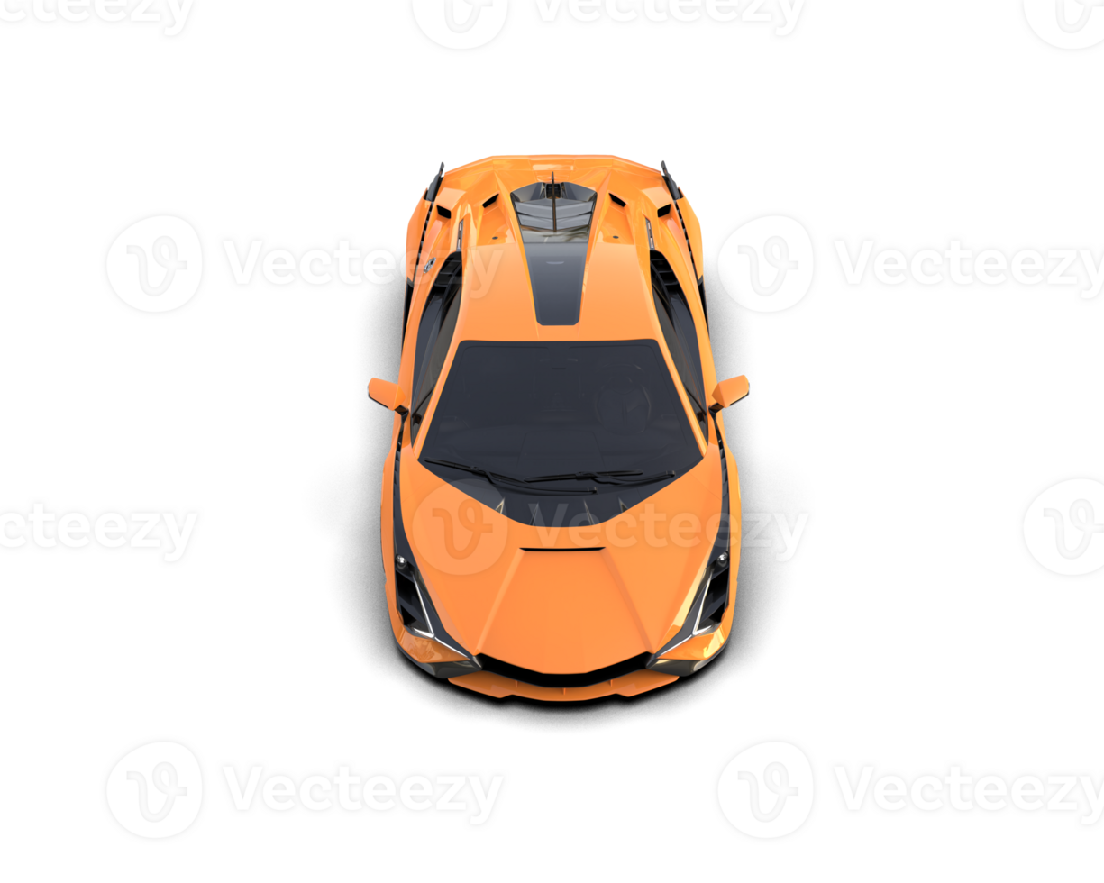 Realistic sport car isolated on background. 3d rendering - illustration png