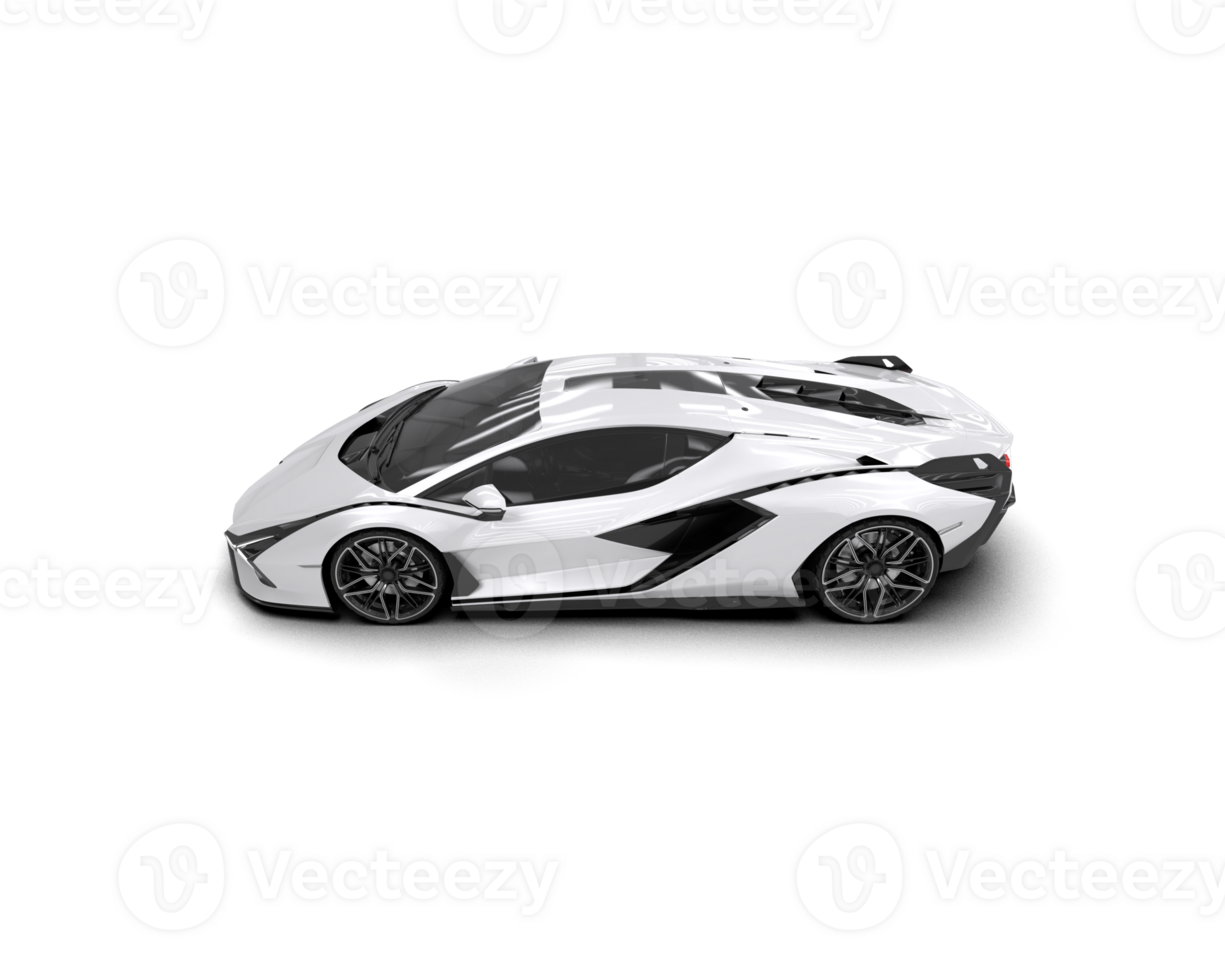 Realistic sport car isolated on background. 3d rendering - illustration png