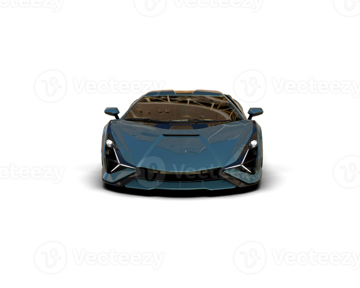 Realistic sport car isolated on background. 3d rendering - illustration png