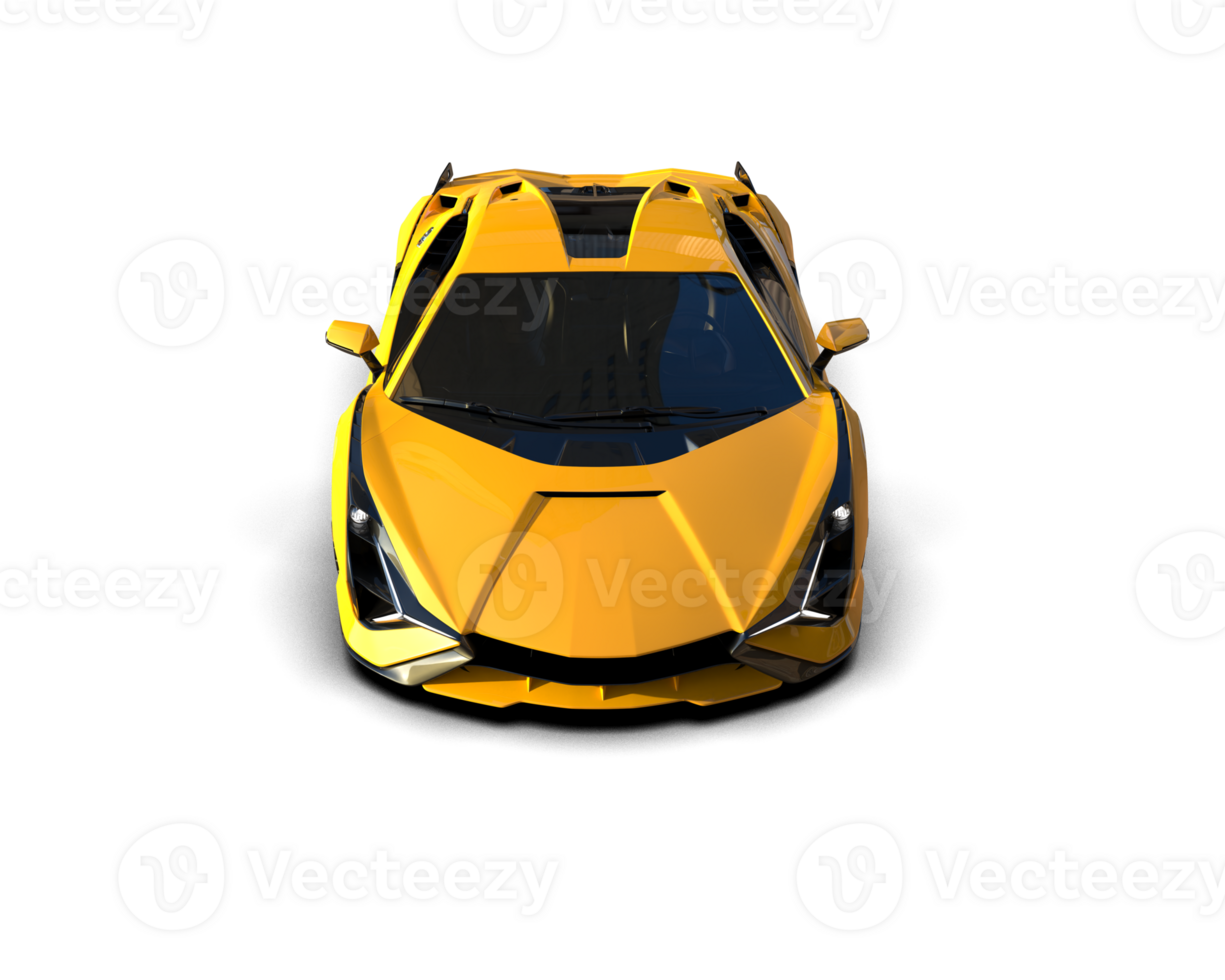 Realistic sport car isolated on background. 3d rendering - illustration png