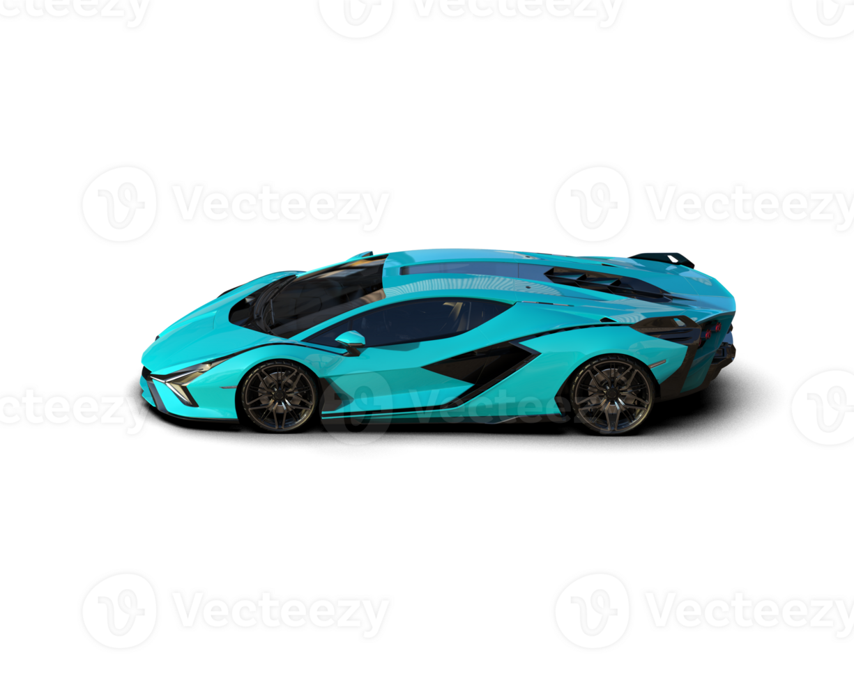Realistic sport car isolated on background. 3d rendering - illustration png