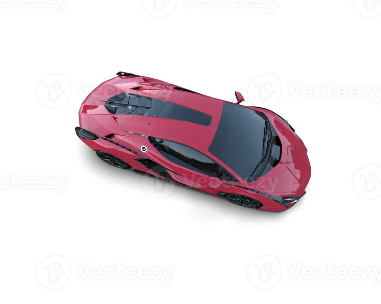 Realistic sport car isolated on background. 3d rendering - illustration png