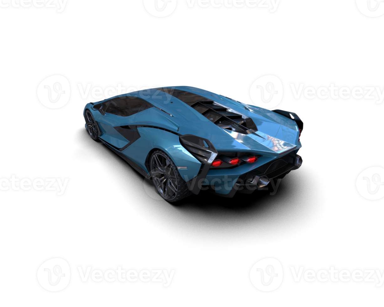 Realistic sport car isolated on background. 3d rendering - illustration png