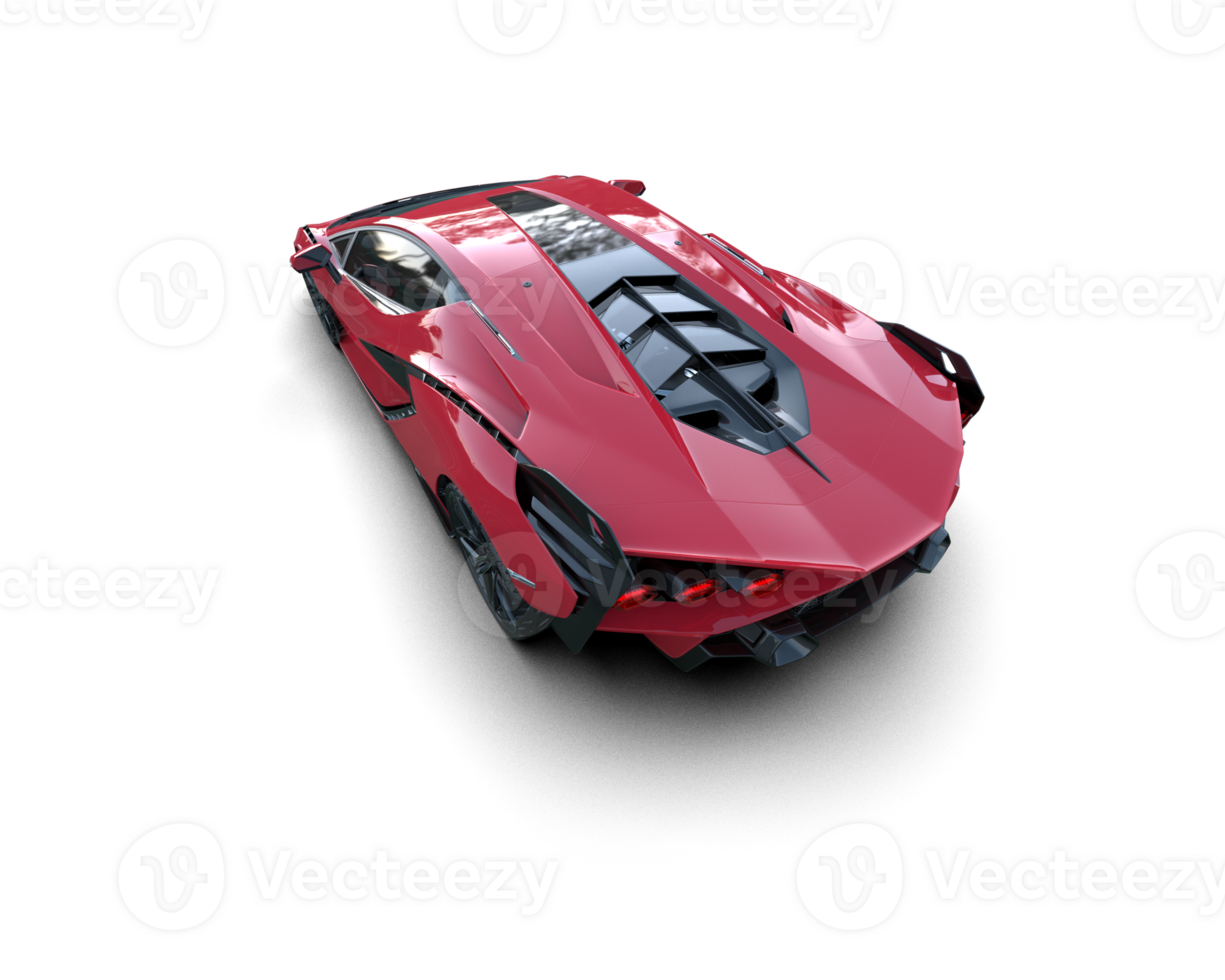 Realistic sport car isolated on background. 3d rendering - illustration png