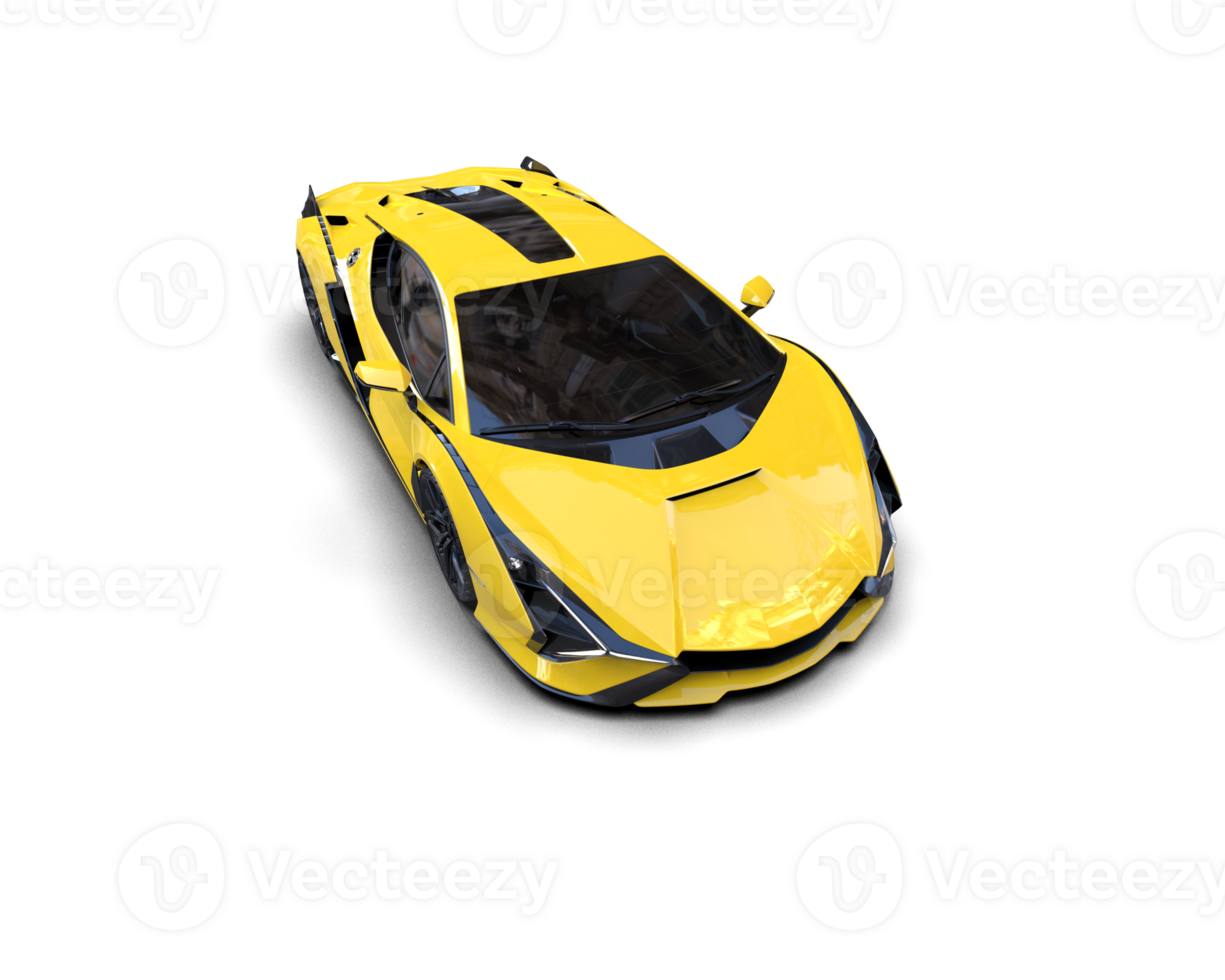 Realistic sport car isolated on background. 3d rendering - illustration png