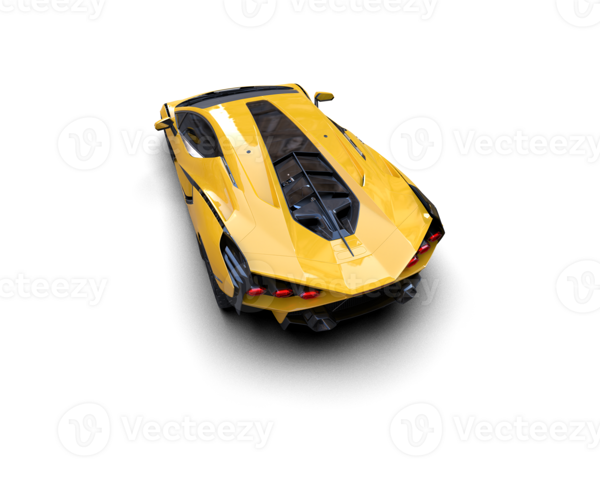 Realistic sport car isolated on background. 3d rendering - illustration png