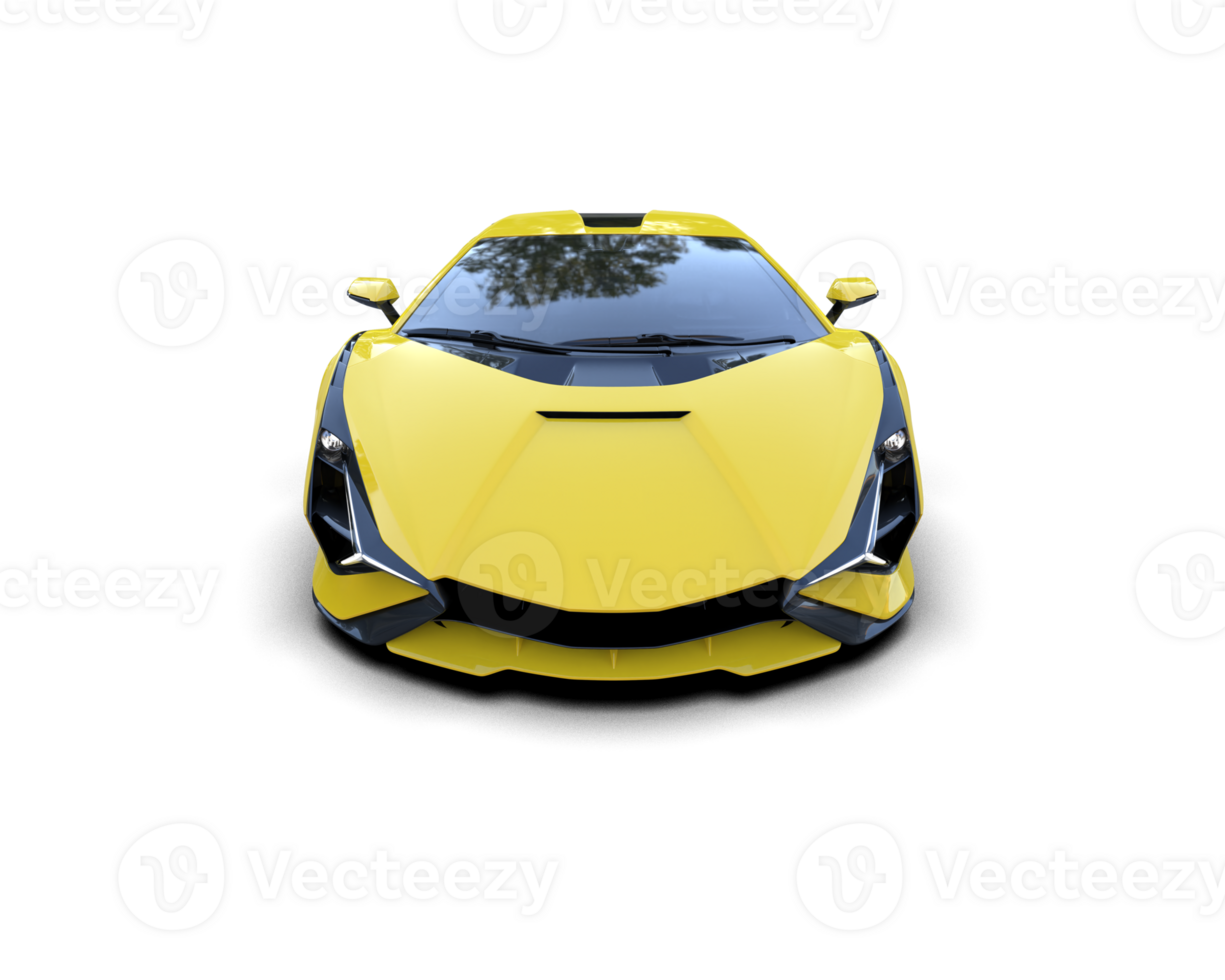 Realistic sport car isolated on background. 3d rendering - illustration png