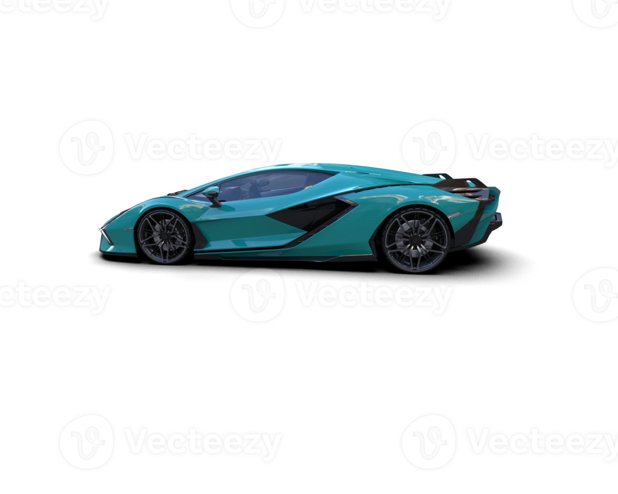 Realistic sport car isolated on background. 3d rendering - illustration png