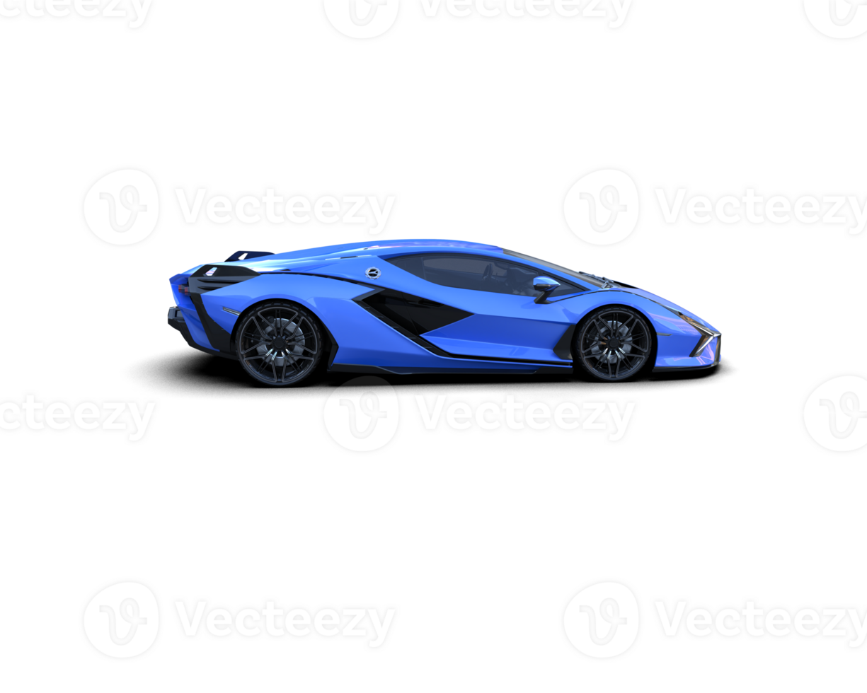 Realistic sport car isolated on background. 3d rendering - illustration png