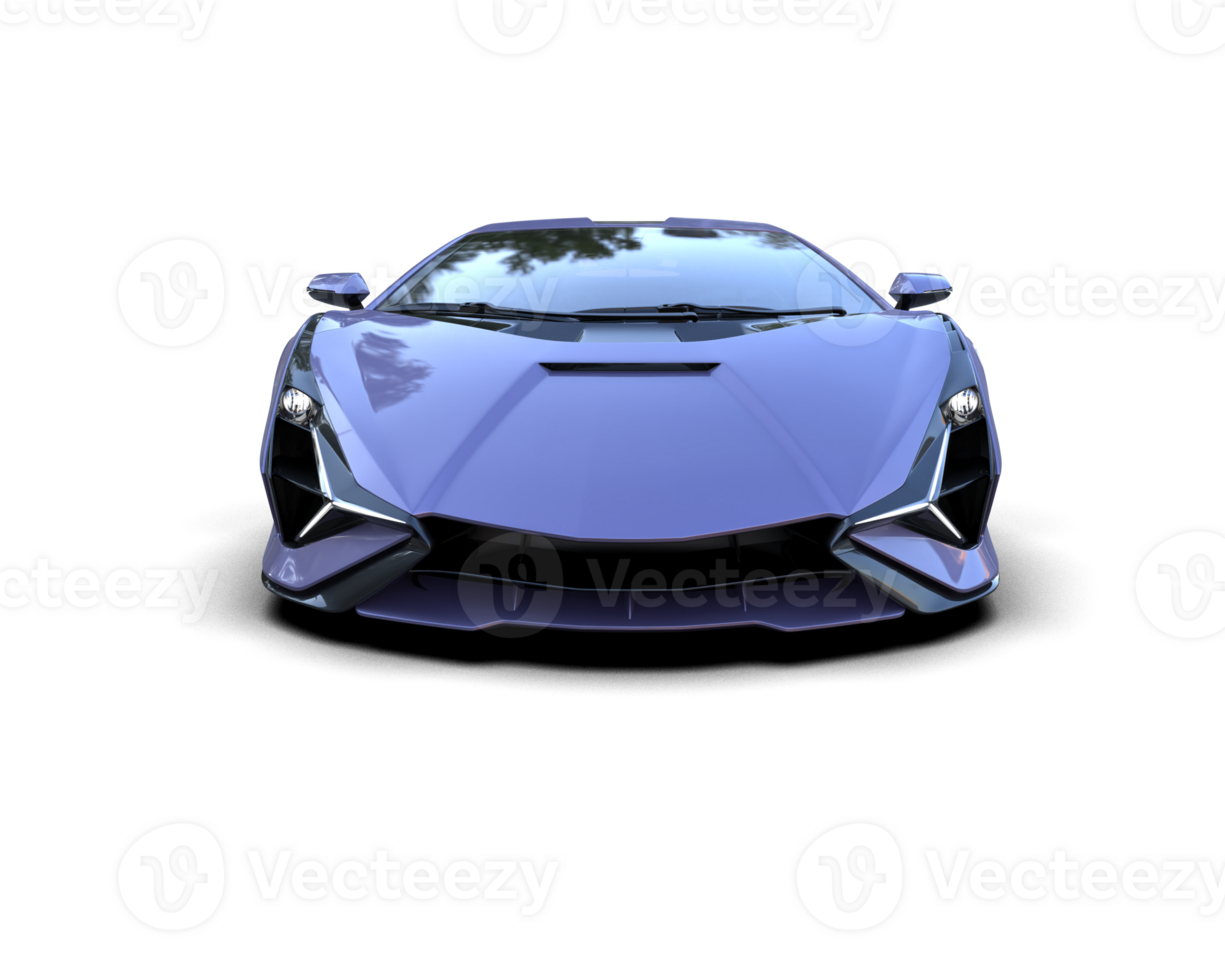 Realistic sport car isolated on background. 3d rendering - illustration png