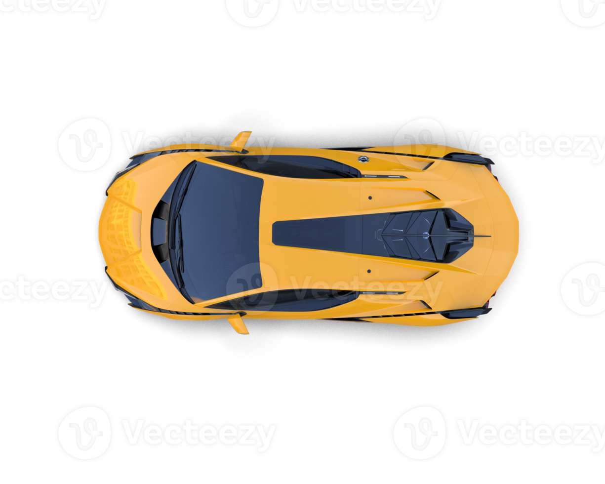 Realistic sport car isolated on background. 3d rendering - illustration png