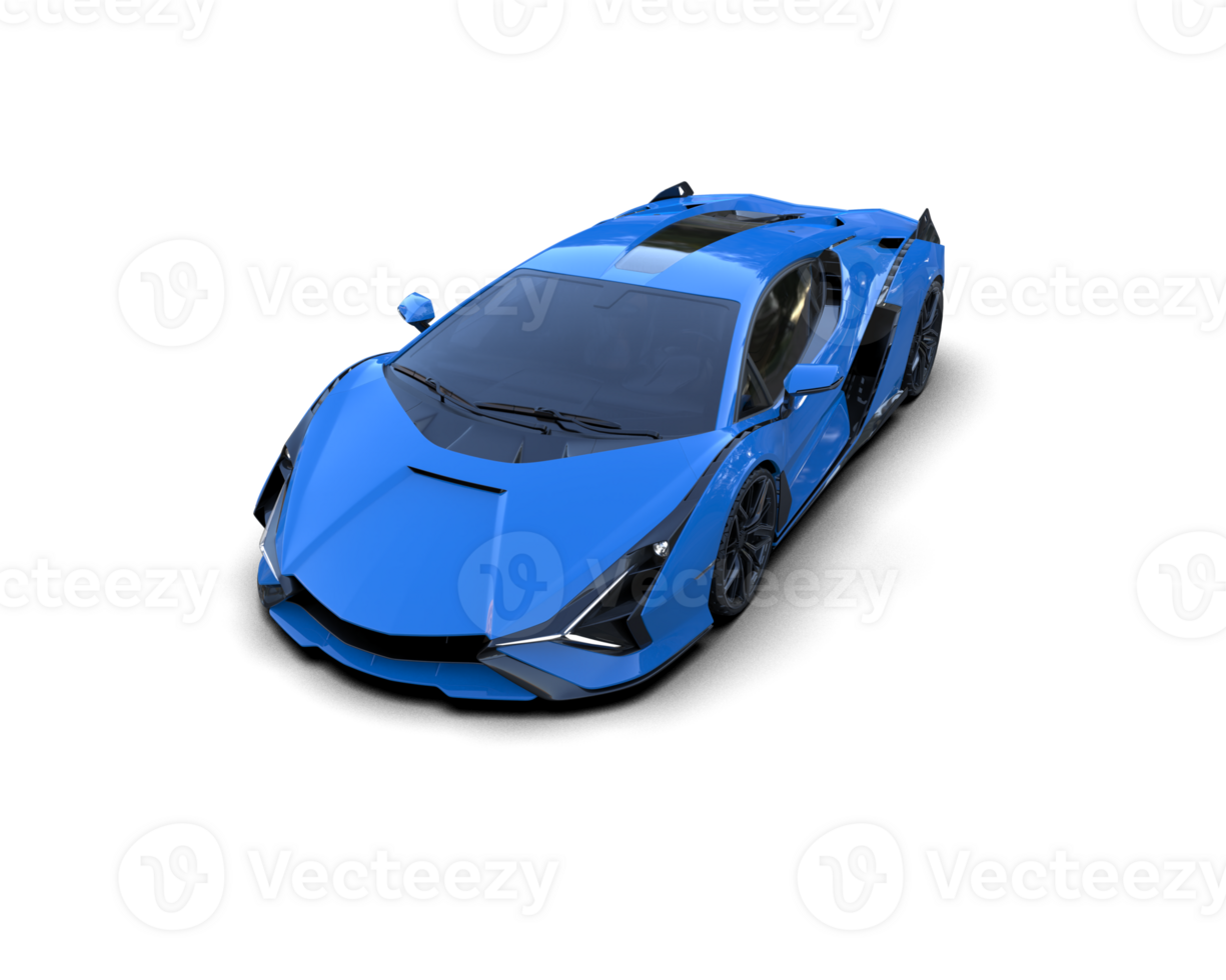 Realistic sport car isolated on background. 3d rendering - illustration png
