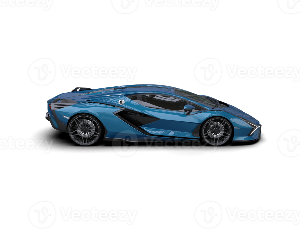 Realistic sport car isolated on background. 3d rendering - illustration png
