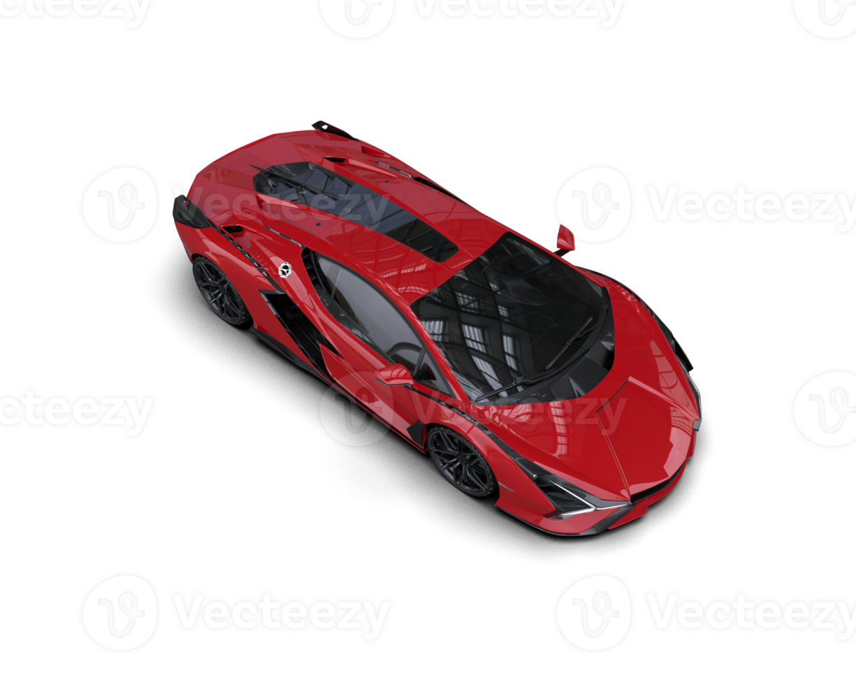 Realistic sport car isolated on background. 3d rendering - illustration png