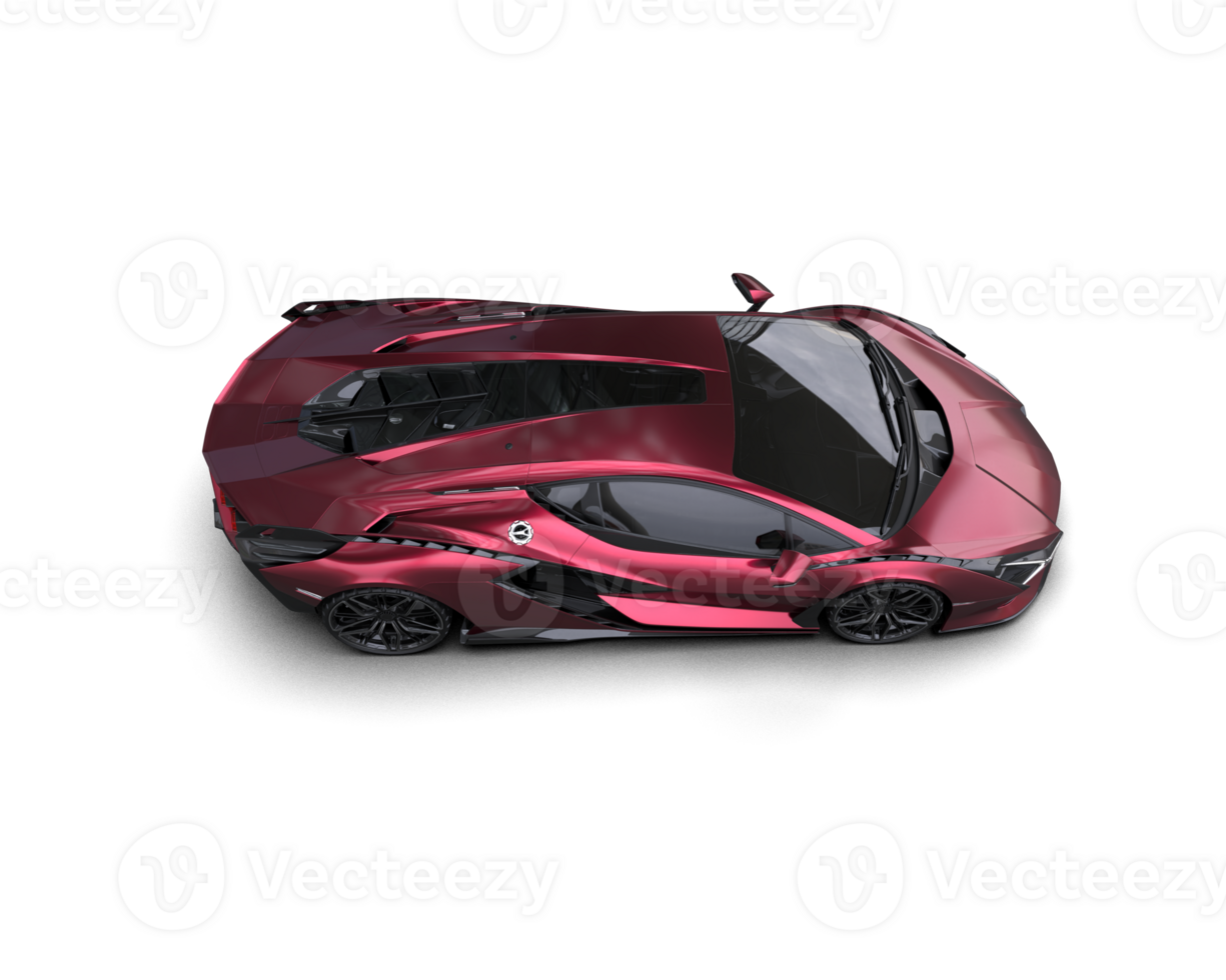 Realistic sport car isolated on background. 3d rendering - illustration png