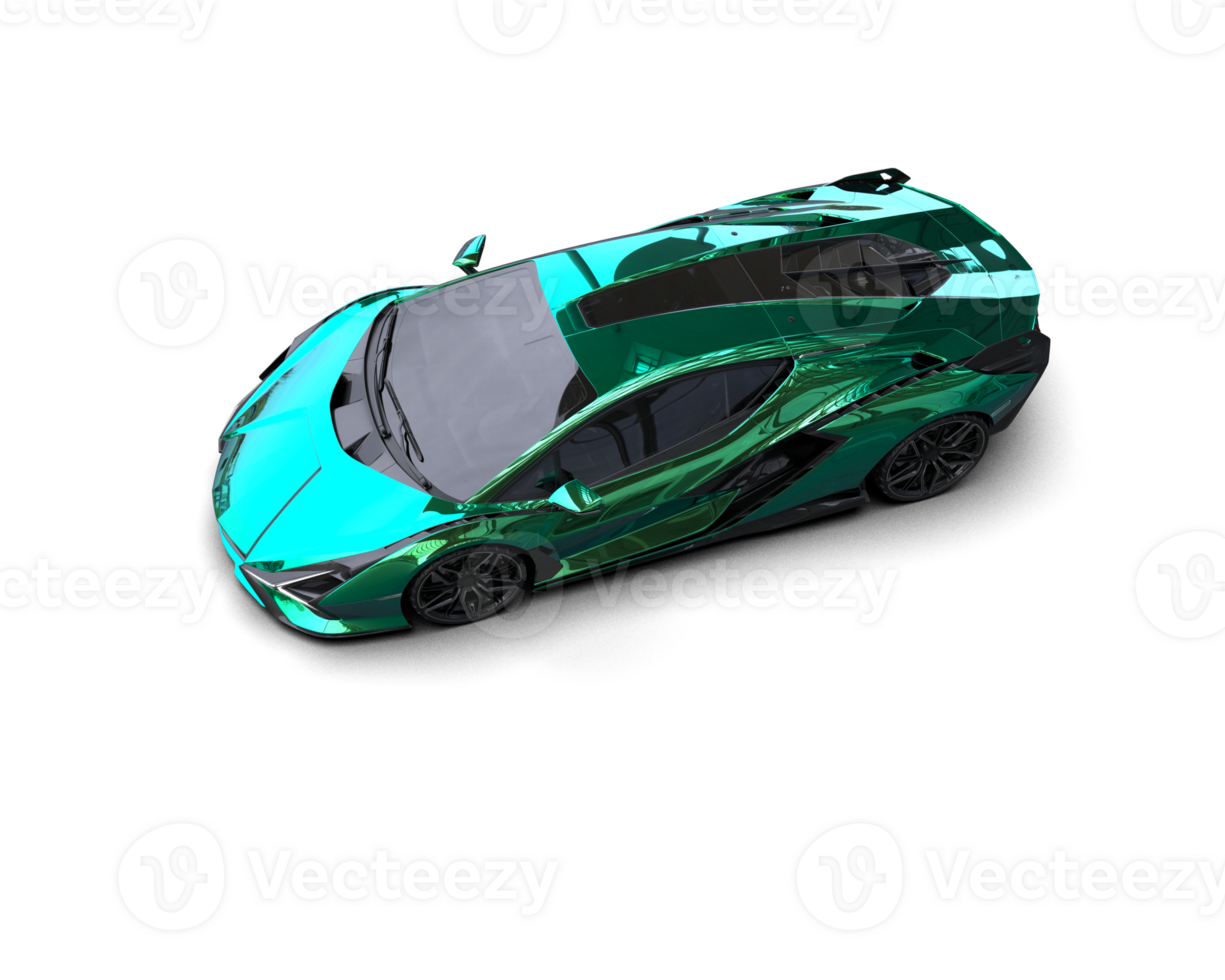Realistic sport car isolated on background. 3d rendering - illustration png