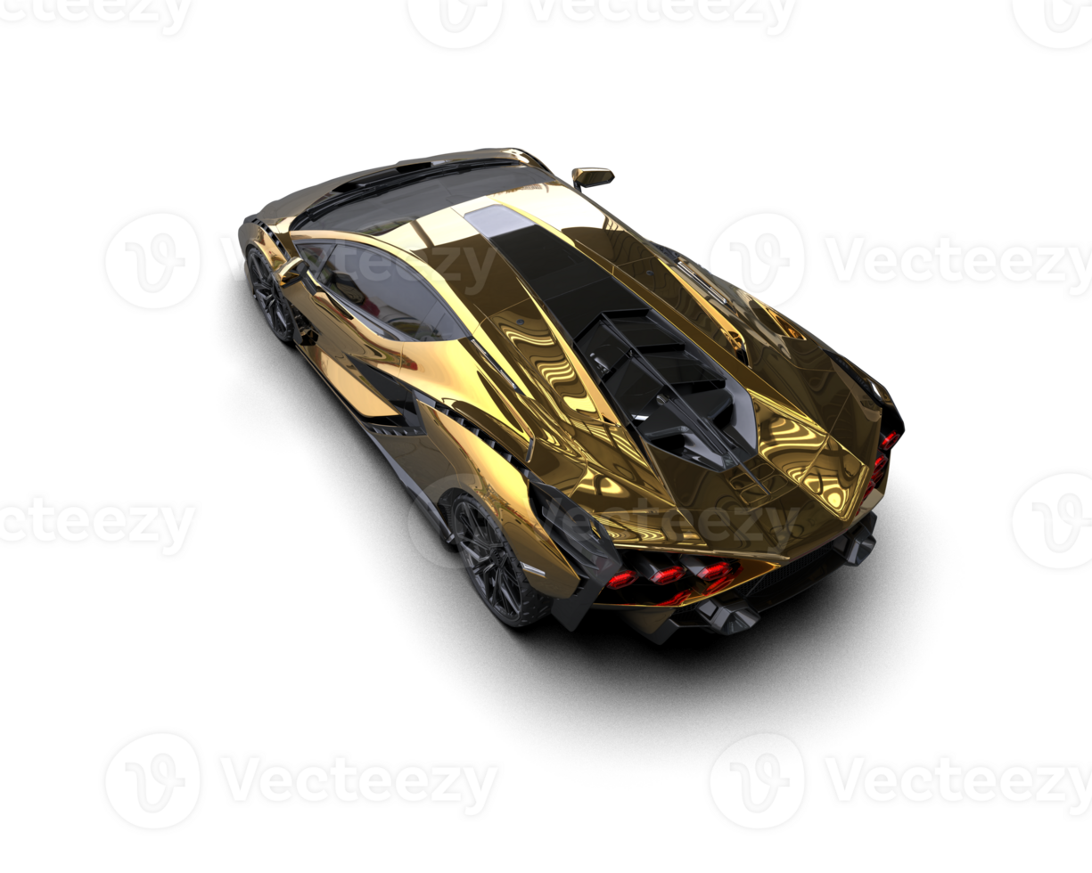 Realistic sport car isolated on background. 3d rendering - illustration png