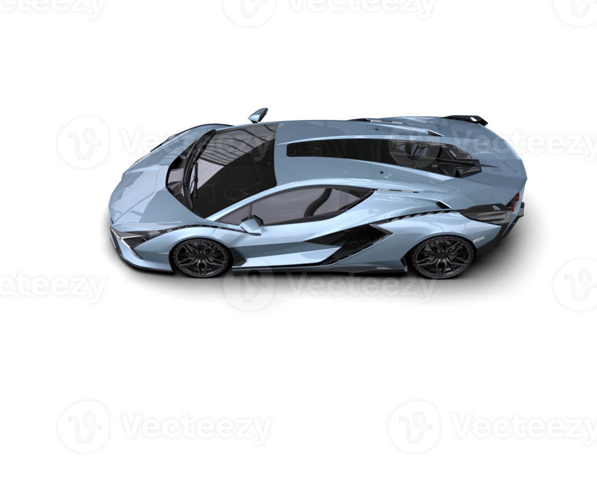 Realistic sport car isolated on background. 3d rendering - illustration png