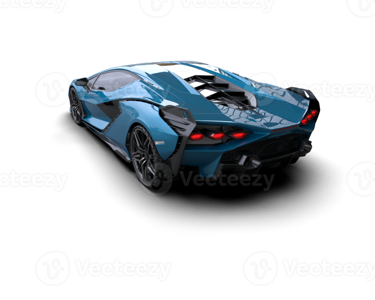 Realistic sport car isolated on background. 3d rendering - illustration png