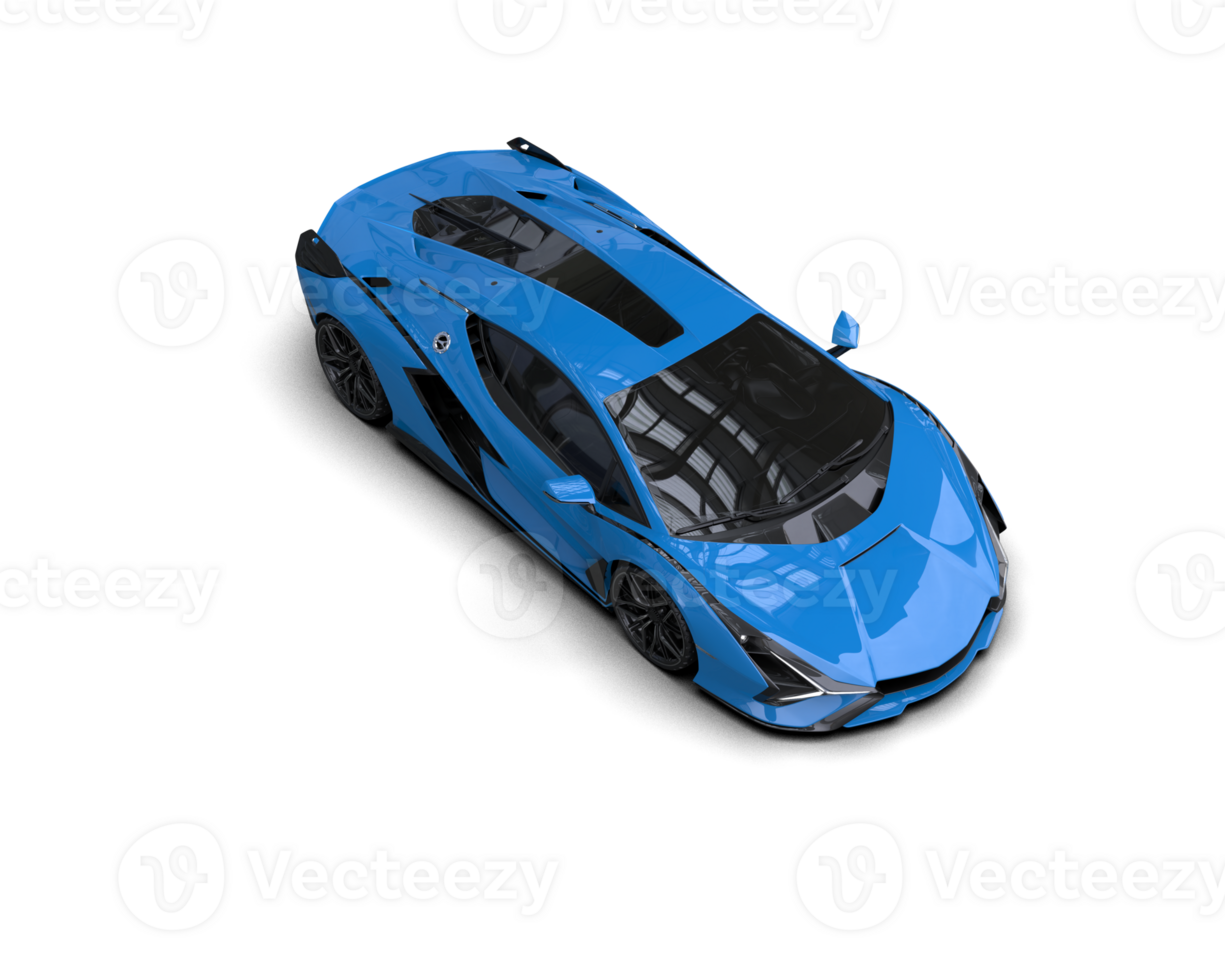 Realistic sport car isolated on background. 3d rendering - illustration png