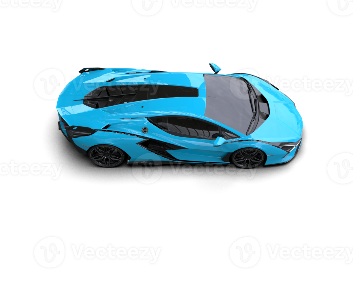 Realistic sport car isolated on background. 3d rendering - illustration png
