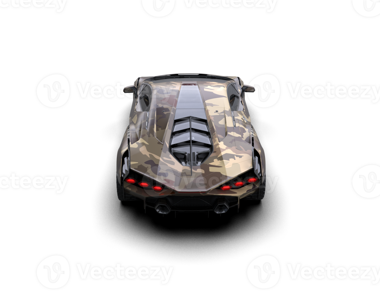 Realistic sport car isolated on background. 3d rendering - illustration png