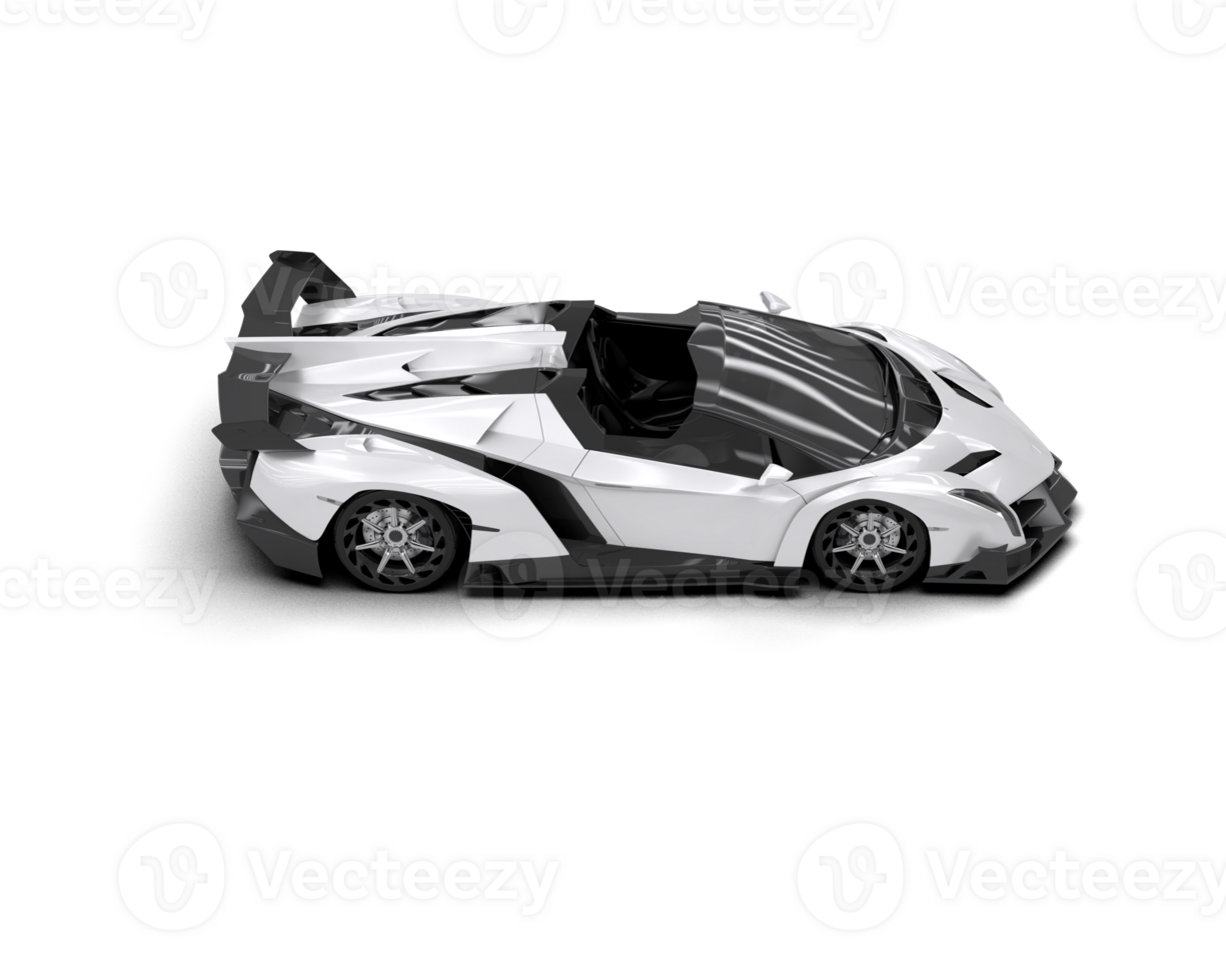 Realistic sport car isolated on background. 3d rendering - illustration png