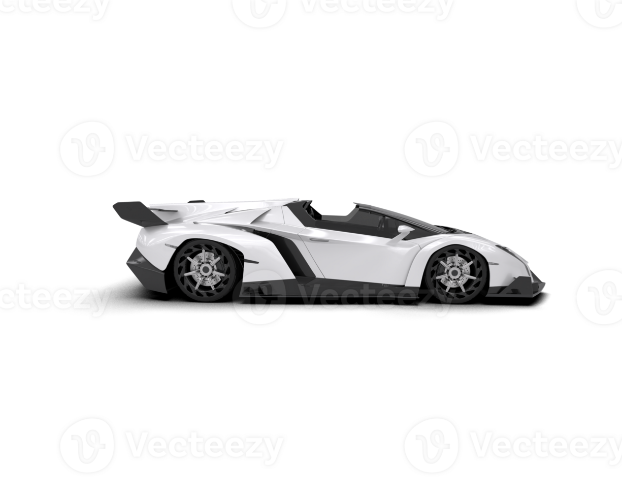 Realistic sport car isolated on background. 3d rendering - illustration png