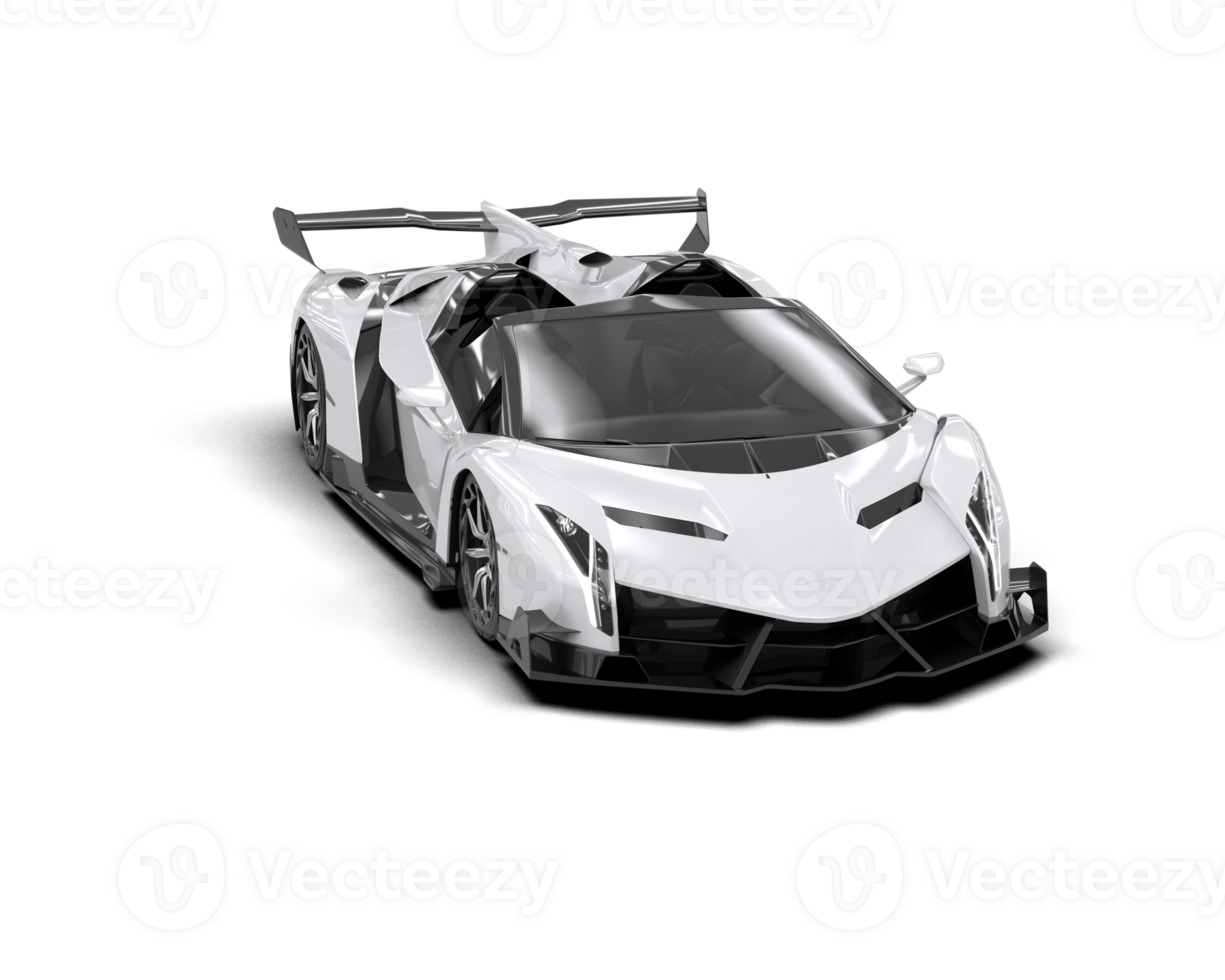 Realistic sport car isolated on background. 3d rendering - illustration png