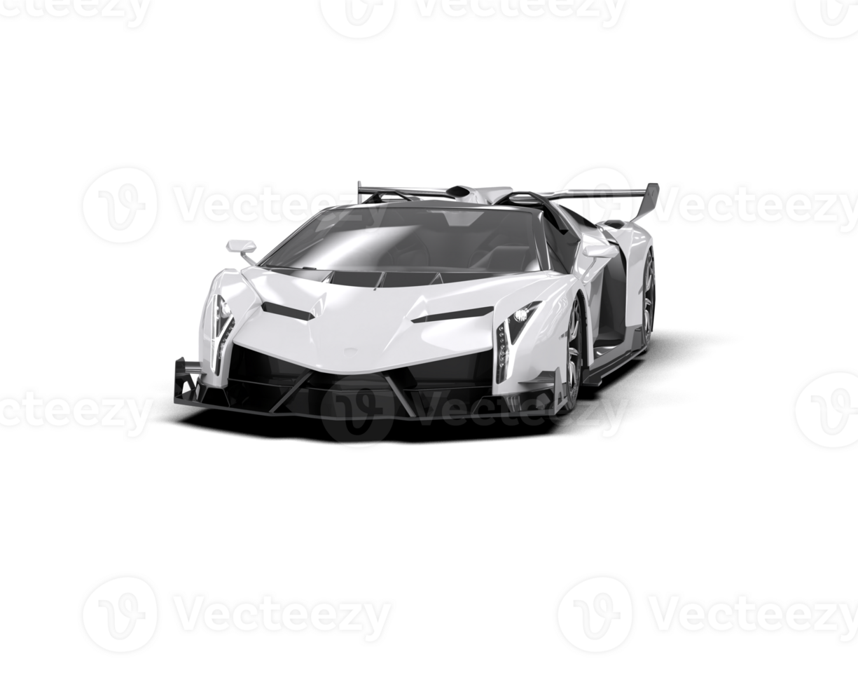 Realistic sport car isolated on background. 3d rendering - illustration png