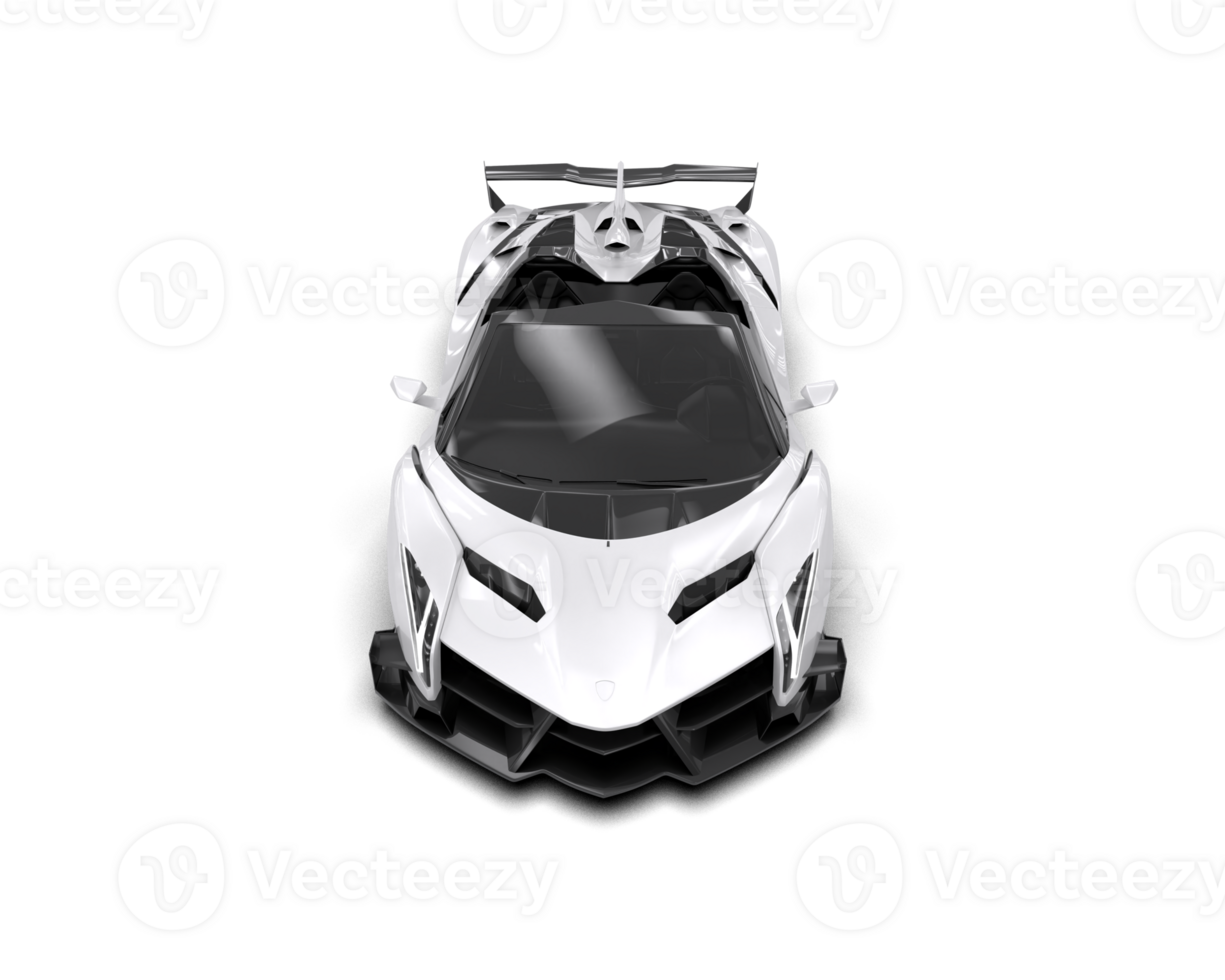 Realistic sport car isolated on background. 3d rendering - illustration png