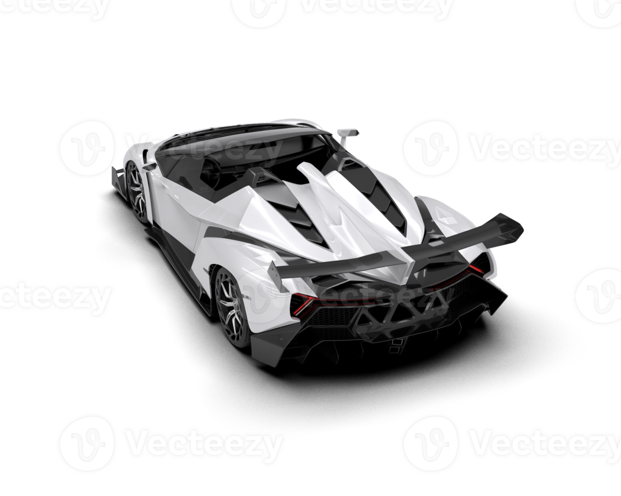Realistic sport car isolated on background. 3d rendering - illustration png
