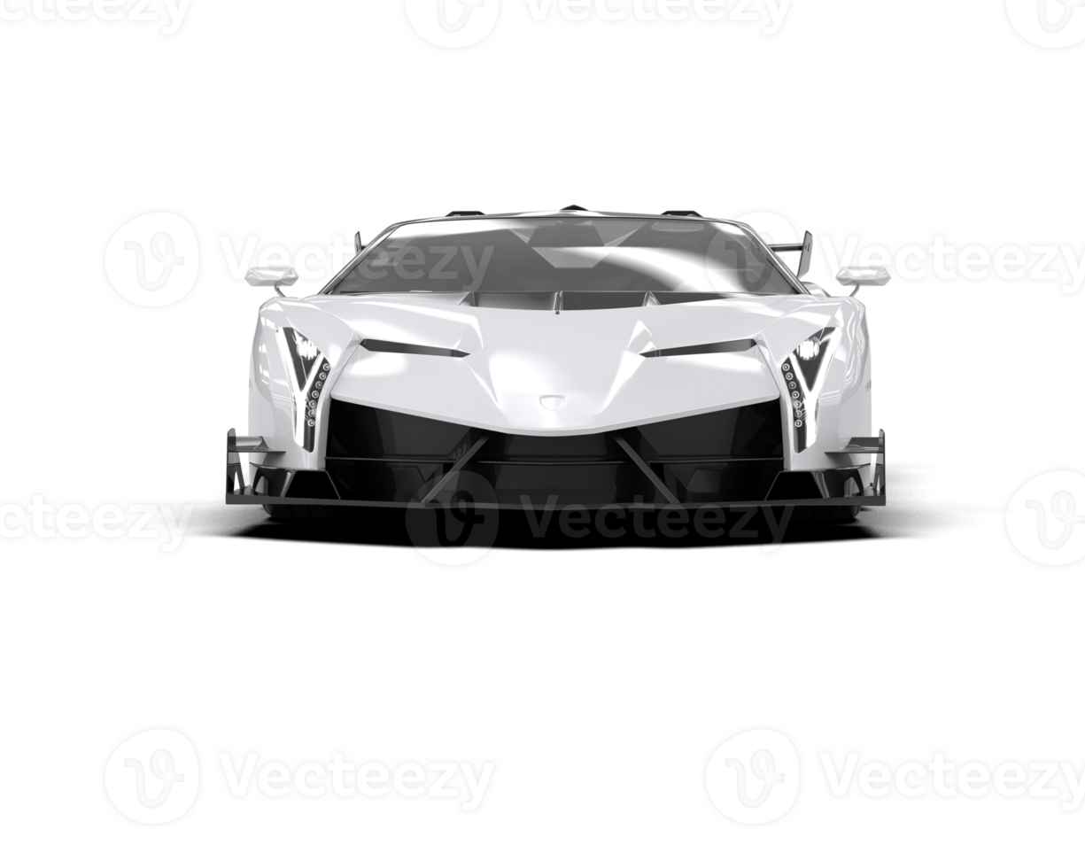 Realistic sport car isolated on background. 3d rendering - illustration png