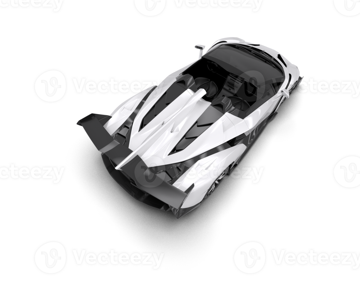Realistic sport car isolated on background. 3d rendering - illustration png