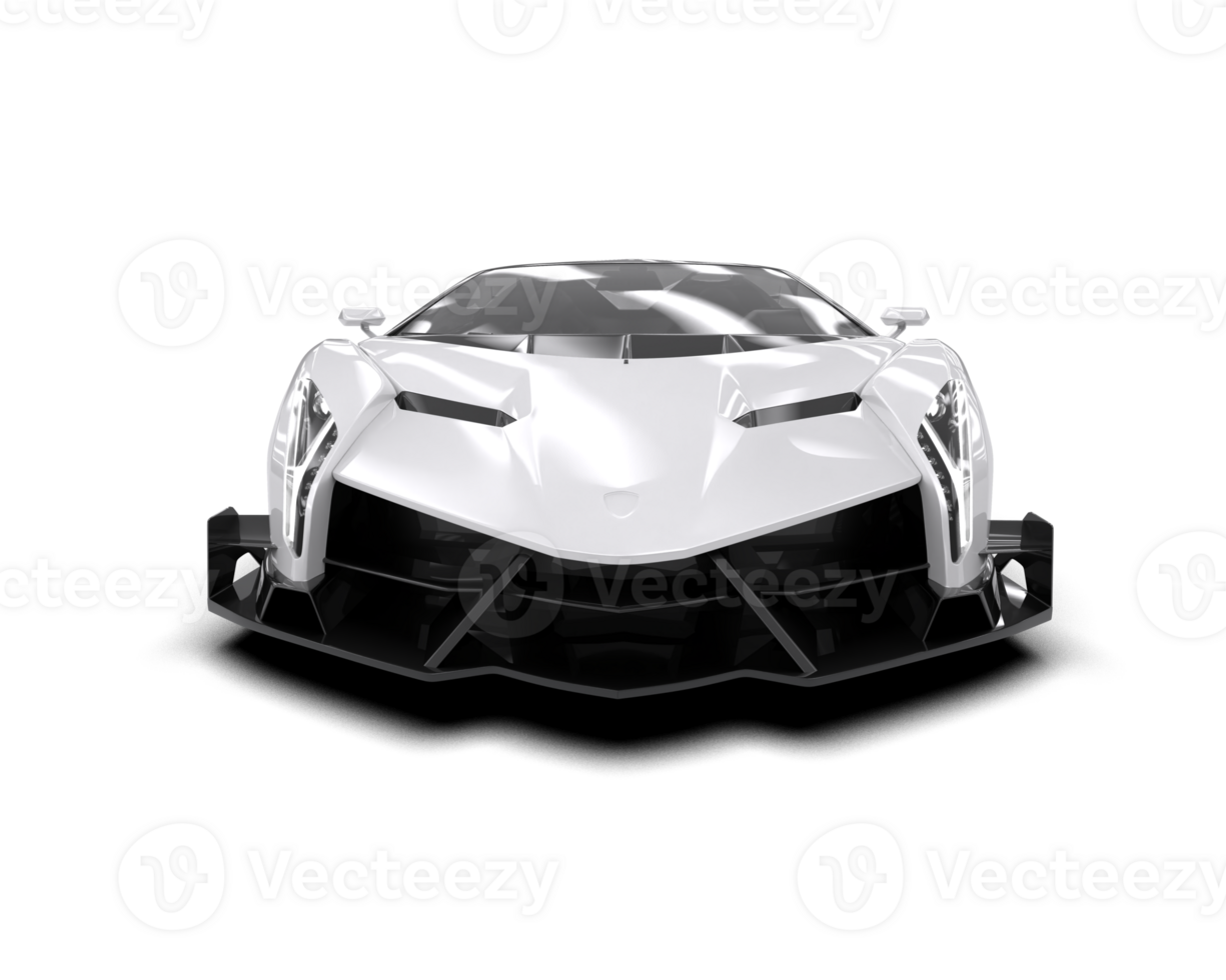 Realistic sport car isolated on background. 3d rendering - illustration png