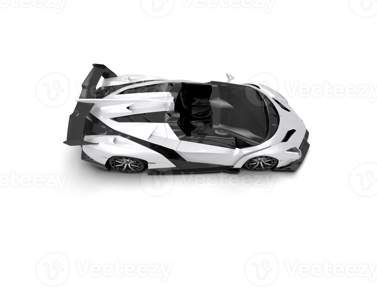 Realistic sport car isolated on background. 3d rendering - illustration png