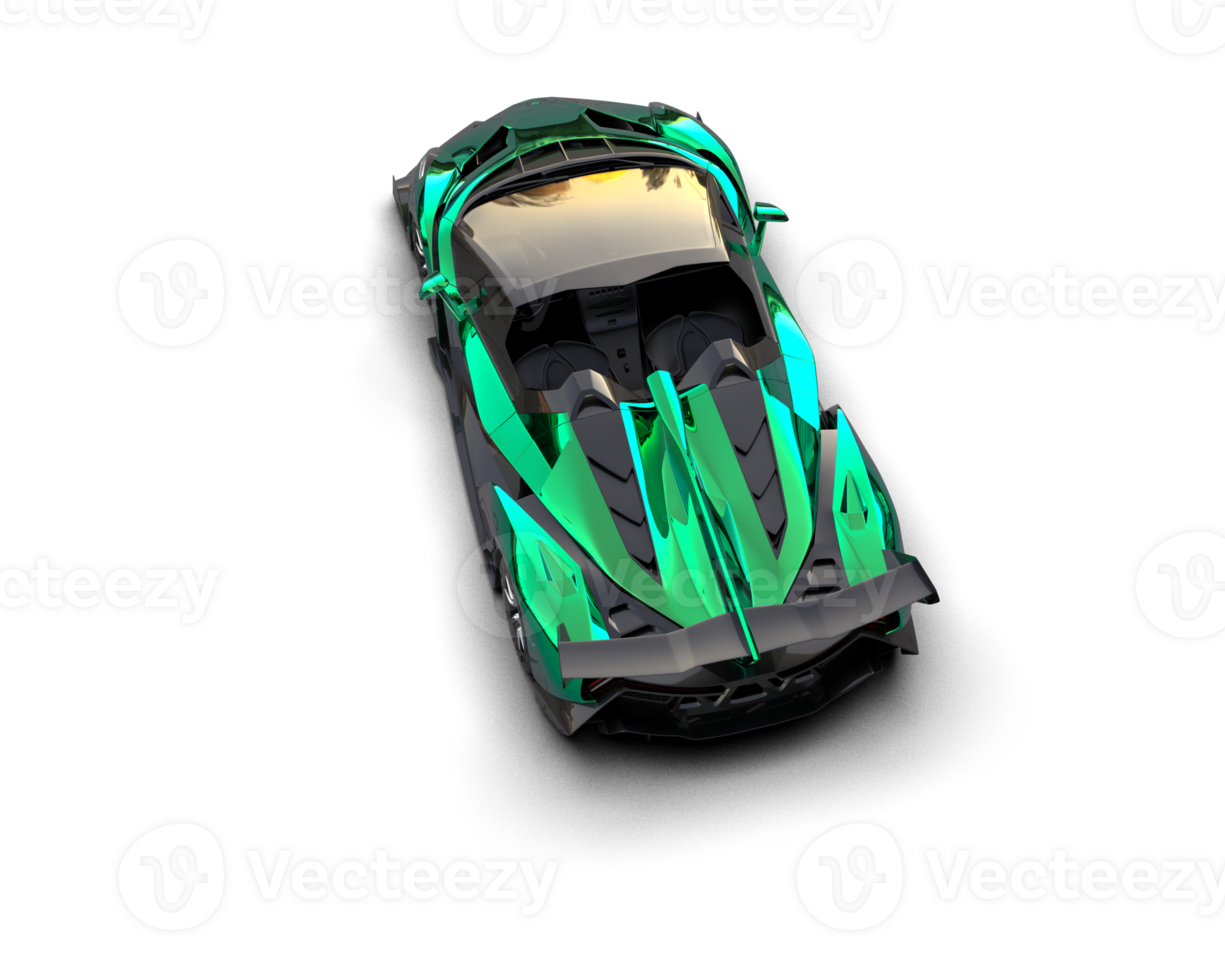 Realistic sport car isolated on background. 3d rendering - illustration png