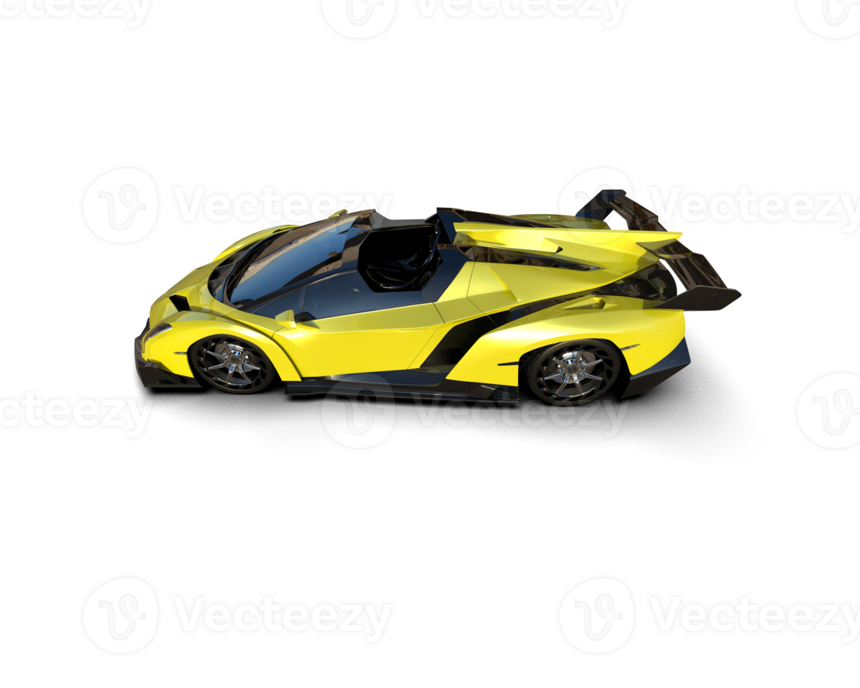 Realistic sport car isolated on background. 3d rendering - illustration png