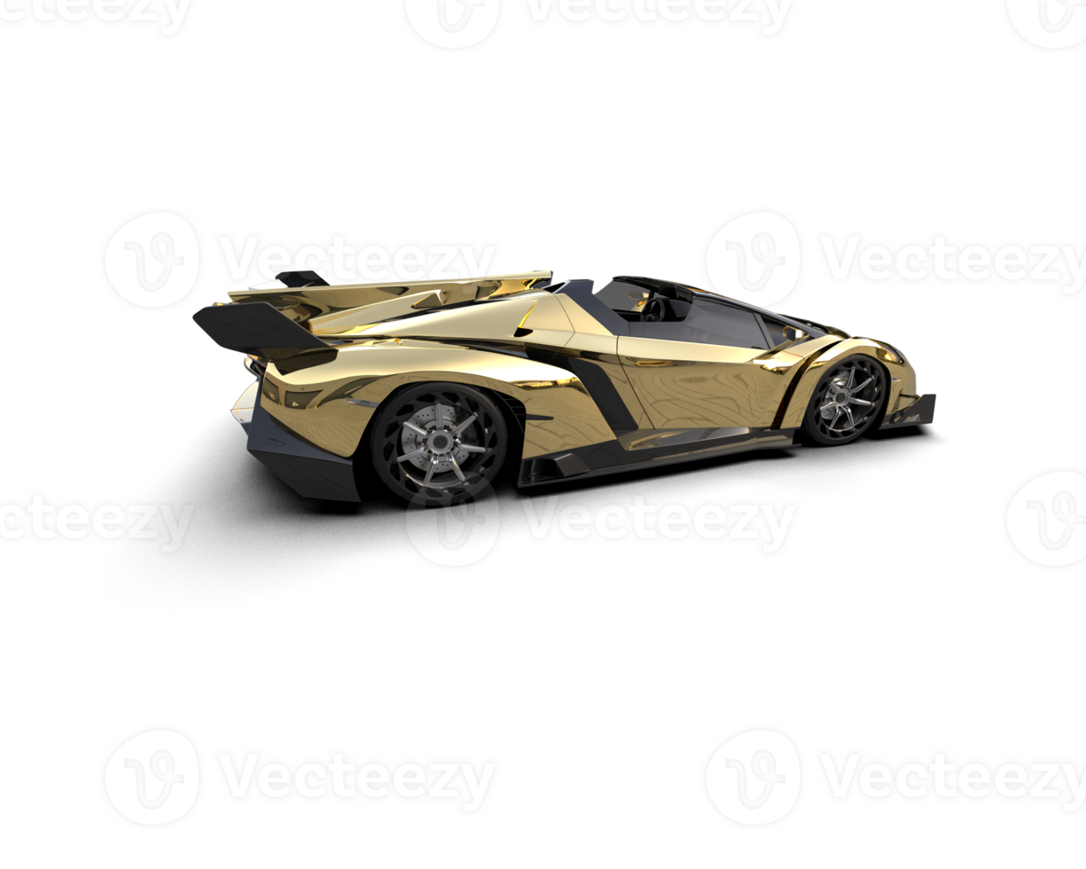 Realistic sport car isolated on background. 3d rendering - illustration png