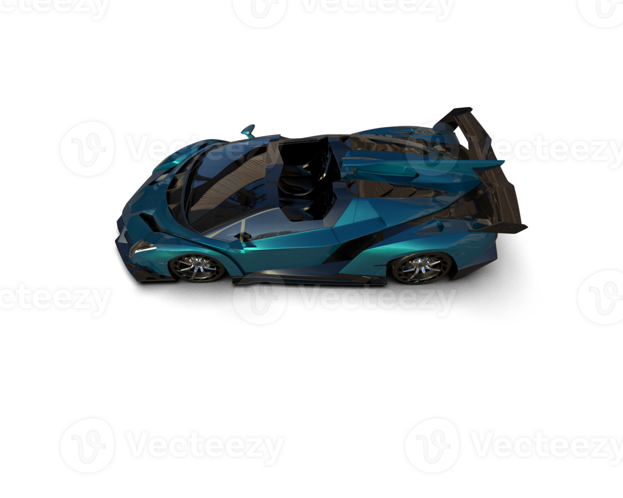 Realistic sport car isolated on background. 3d rendering - illustration png