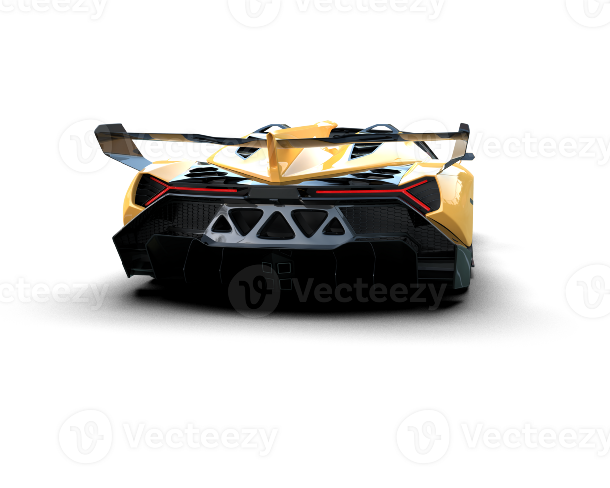 Realistic sport car isolated on background. 3d rendering - illustration png
