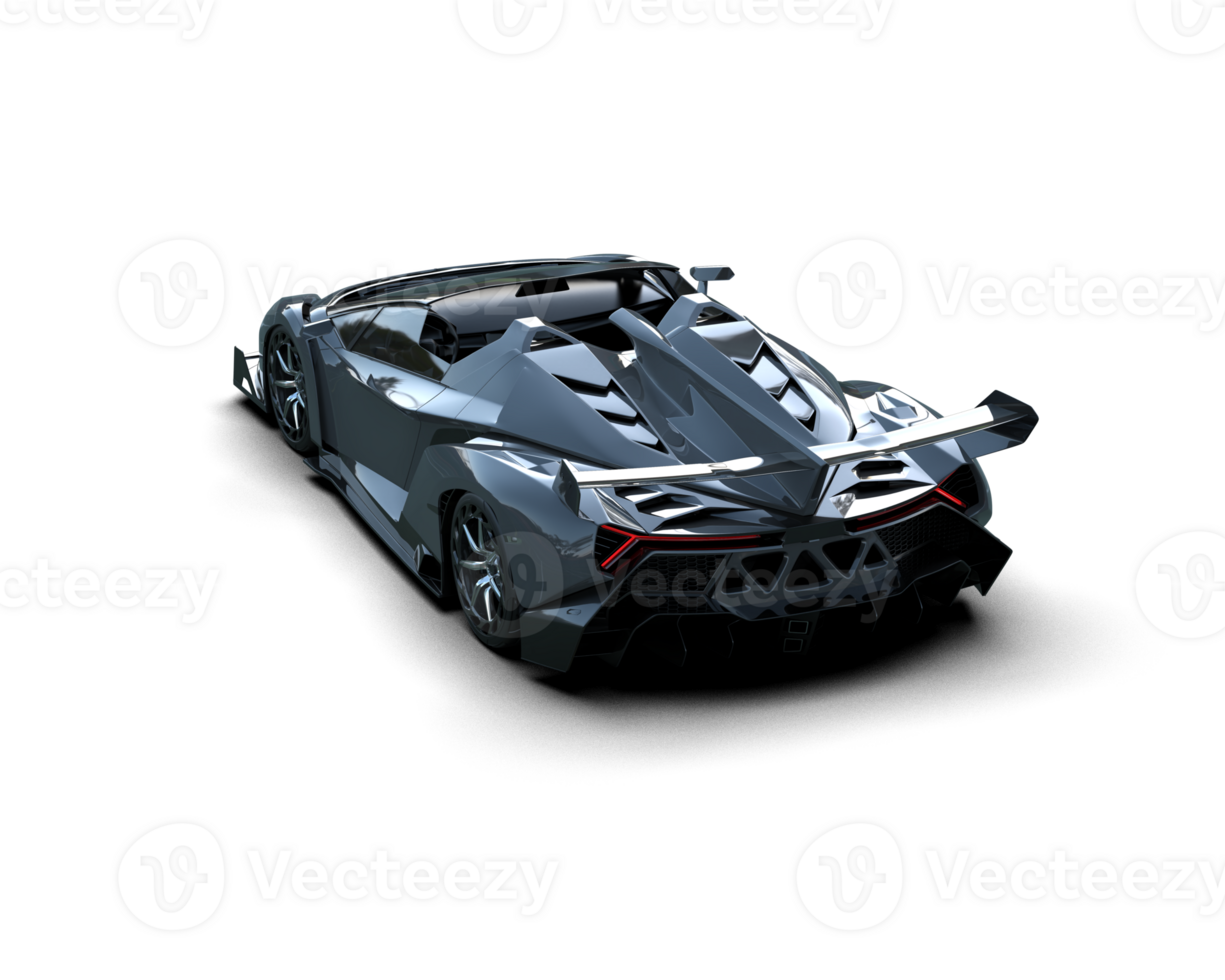 Realistic sport car isolated on background. 3d rendering - illustration png