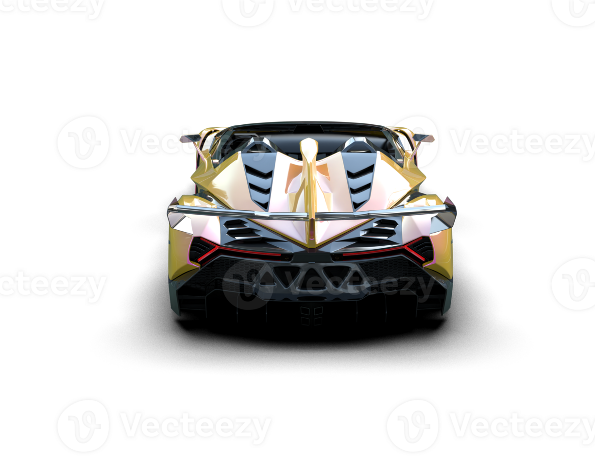 Realistic sport car isolated on background. 3d rendering - illustration png