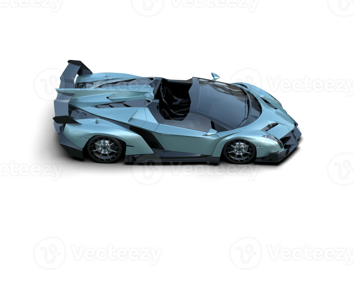 Realistic sport car isolated on background. 3d rendering - illustration png