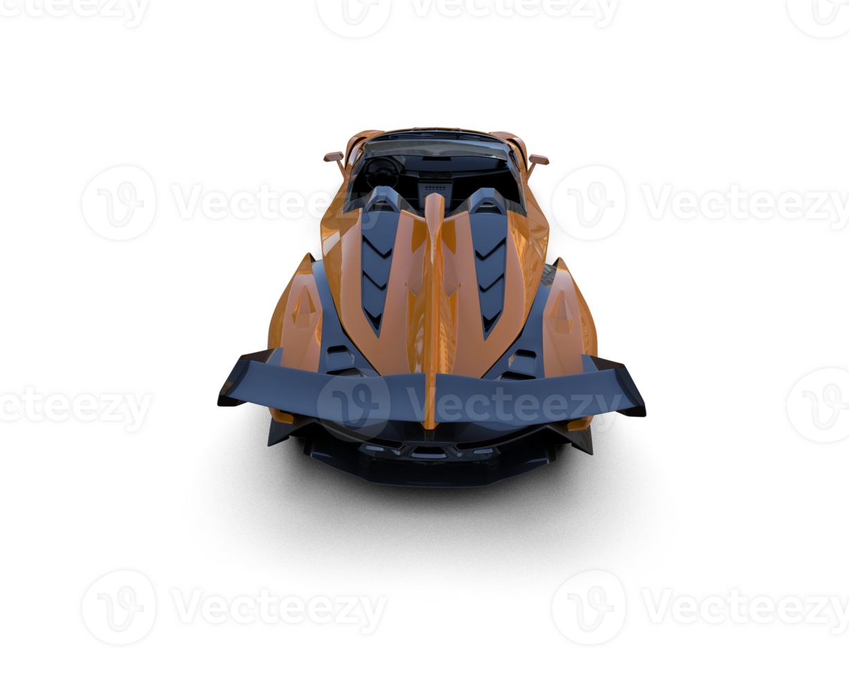 Realistic sport car isolated on background. 3d rendering - illustration png
